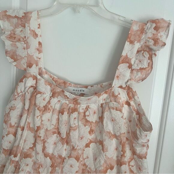 Flutter Sleeve Floral Mini Dress | m - Picture 5 of 7